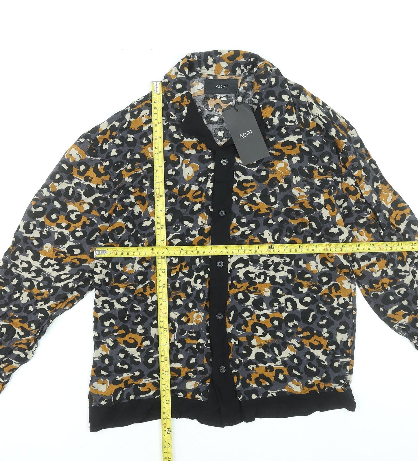 Womens UK Size XS ADPT Multicoloured Basic Button-Up