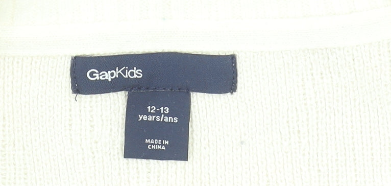 Girls UK Size 12-13 Years Gap Ivory Pullover Jumper
