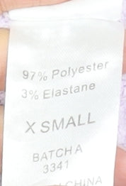 Oh Polly Women's XS Purple Flared Knit Lounge Trousers