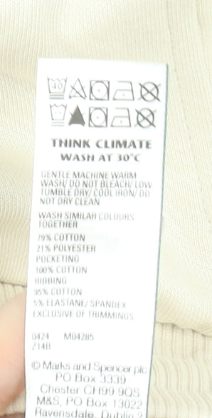 Marks and Spencer Men’s Beige 3XL Sweat Shorts with Drawstring Waist