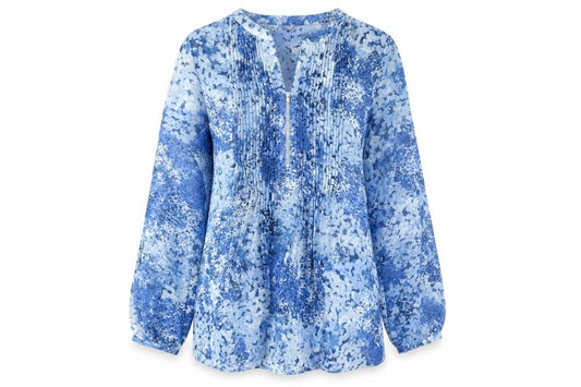 Womens UK Size 10 Together Blue Tunic Blouse