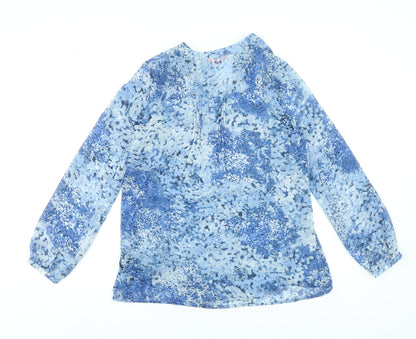 Womens UK Size 10 Together Blue Tunic Blouse