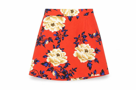Womens UK Size 8 Boohoo A-Line Satin Skirt