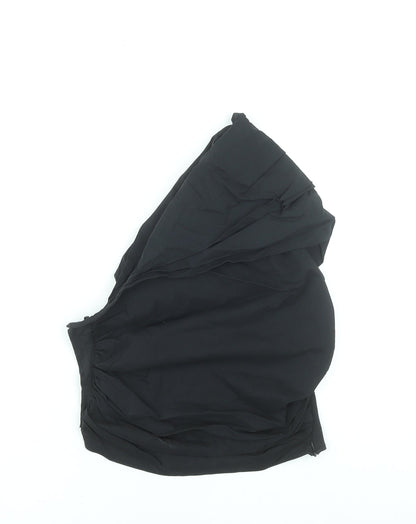 Womens UK Size 14 Zara Black Wrap Blouse