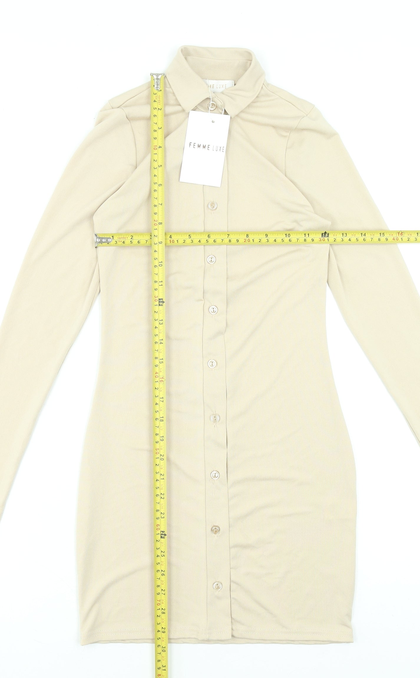 Womens UK Size 6 Femme Luxe Shirt Dress