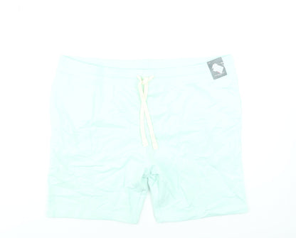 Marks and Spencer Men’s Mint Green 3XL Sweat Shorts with Drawstring Waist