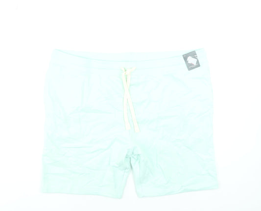 Marks and Spencer Men’s Mint Green 3XL Sweat Shorts with Drawstring Waist