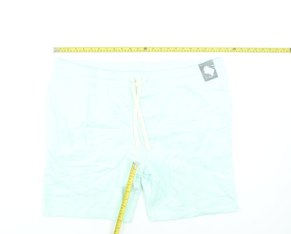 Marks and Spencer Men’s Mint Green 3XL Sweat Shorts with Drawstring Waist