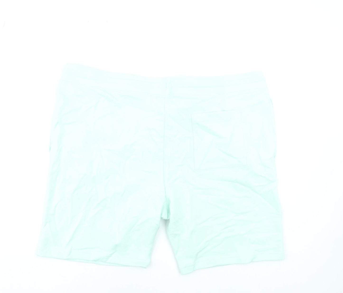 Marks and Spencer Men’s Mint Green 3XL Sweat Shorts with Drawstring Waist