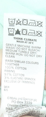 Marks and Spencer Men’s Mint Green 3XL Sweat Shorts with Drawstring Waist