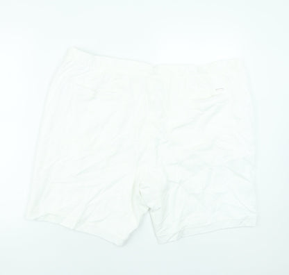 Marks and Spencer Autograph Men's White 3XL Cotton Chino Shorts