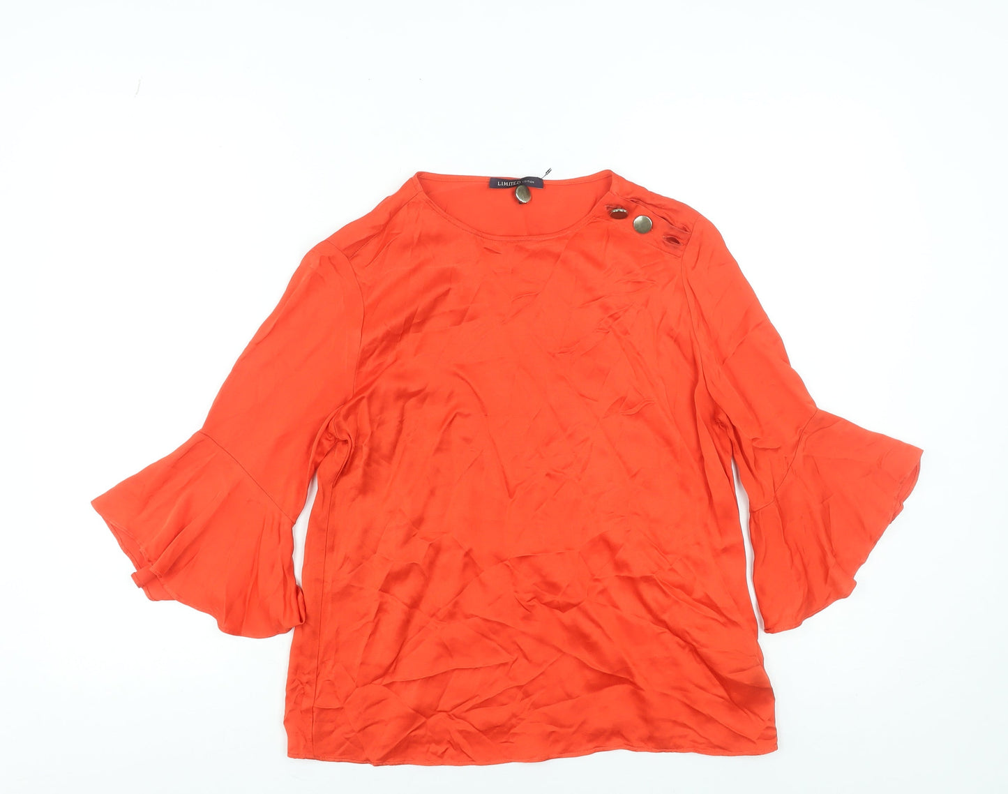 Womens UK Size 8 Marks and Spencer Red Tunic Blouse