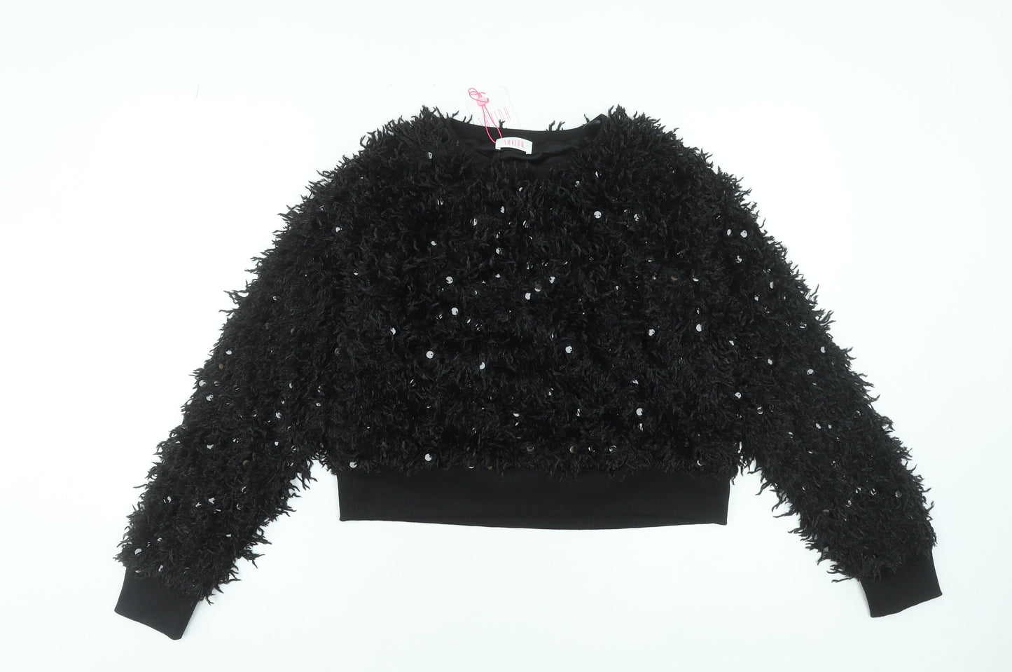 Womens UK Size L Savida Black Cropped Blouse