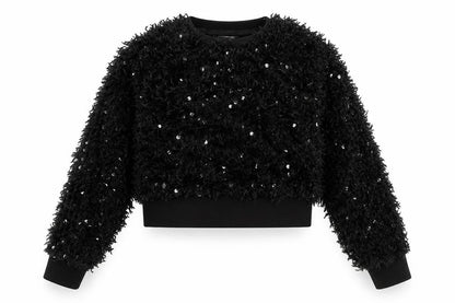 Womens UK Size L Savida Black Cropped Blouse