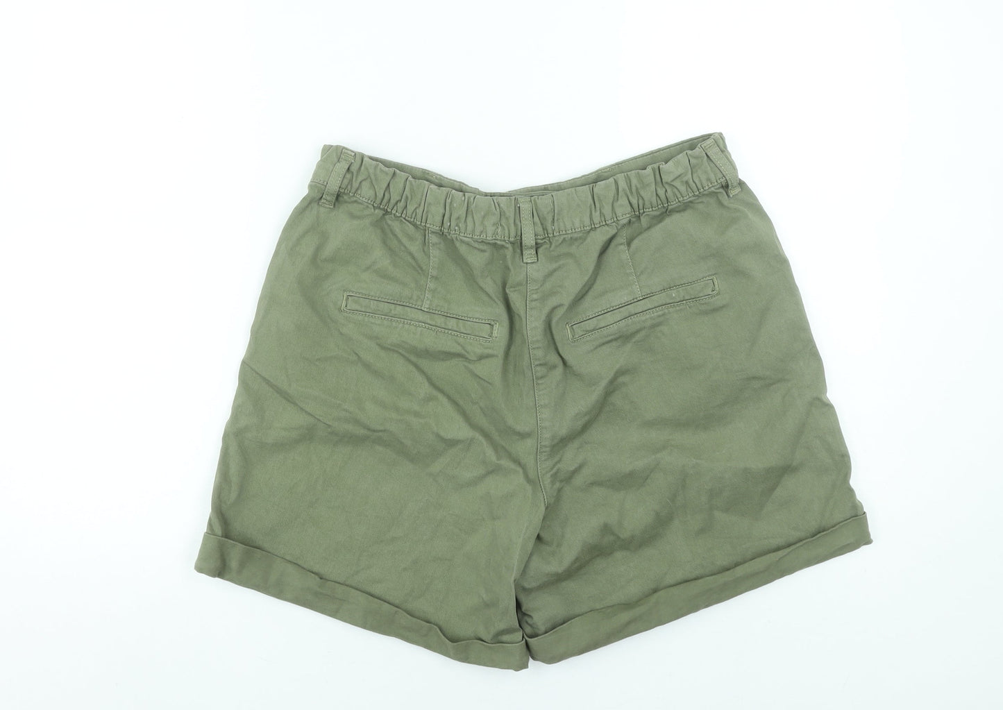 Primark Women’s Green Size 14 Chino Shorts 99% Cotton