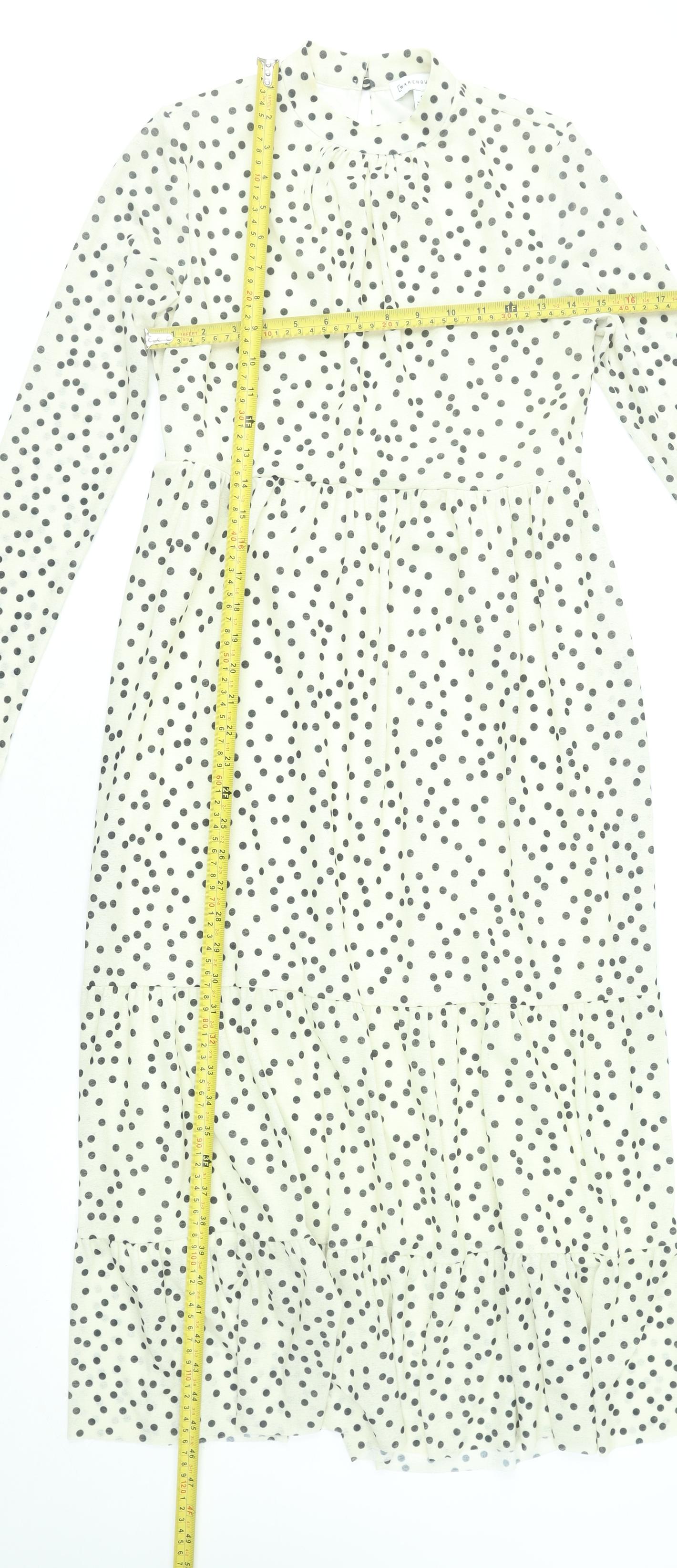 Womens UK Size 8 Warehouse Fit & Flare Dress