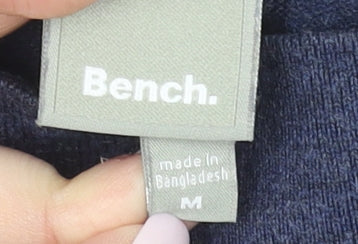 Bench Women Blue M Crew Neck Pullover Jumper Long Sleeve Knit