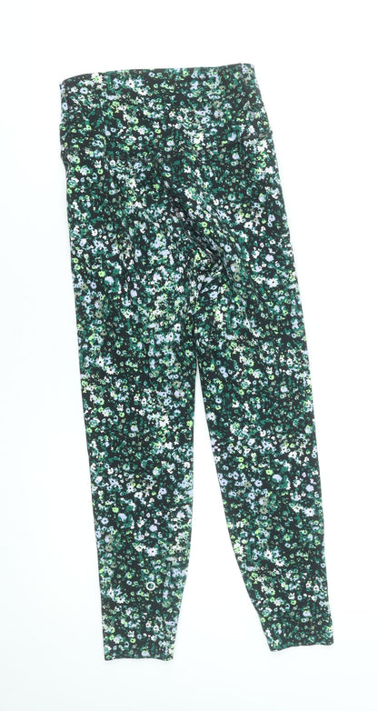 Marks and Spencer Women’s Multicoloured Floral Leggings Size 8 Activewear