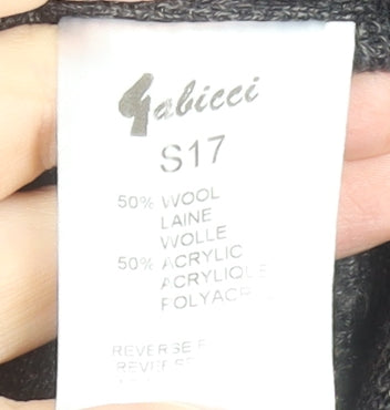 Gabicci Men’s Grey 2XL Wool Blend Crew Neck Pullover Jumper