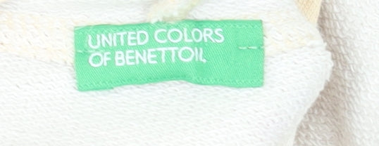 Girls UK Size 3-4 Years United Colors of Benetton Beige Full Zip Hoodie
