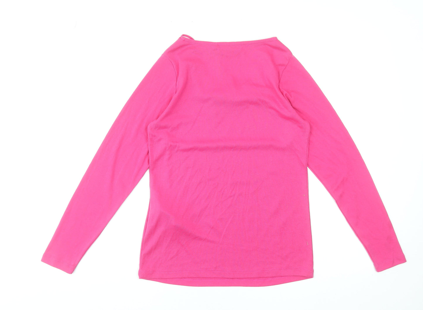 Womens UK Size S Punto Roma Pink Basic T-Shirt