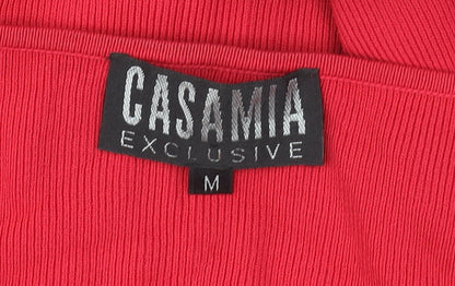 Womens UK Size M Casamia Exclusive Red Tunic Blouse