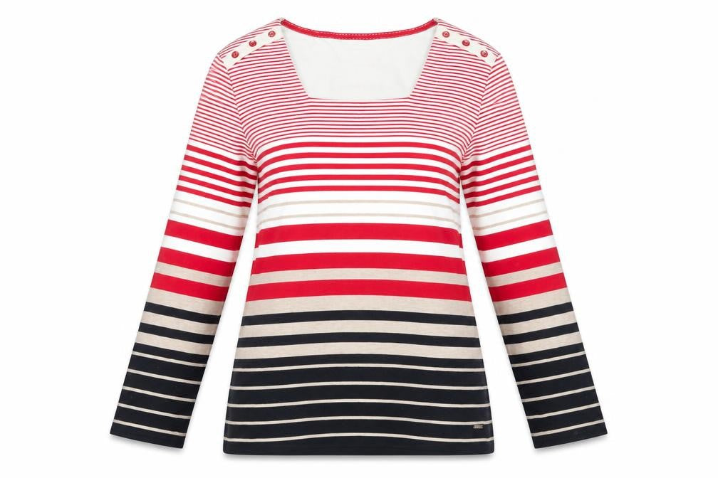 Womens UK Size 14 DASH Multicoloured Basic T-Shirt