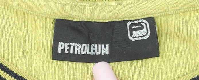 Mens UK Size L Petroleum Green  T-Shirt