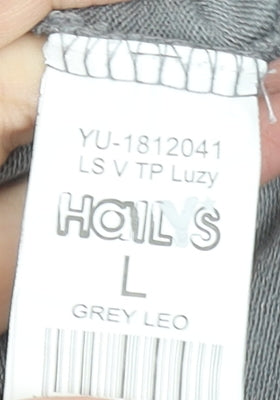 Womens UK Size L Hailys Grey Basic T-Shirt