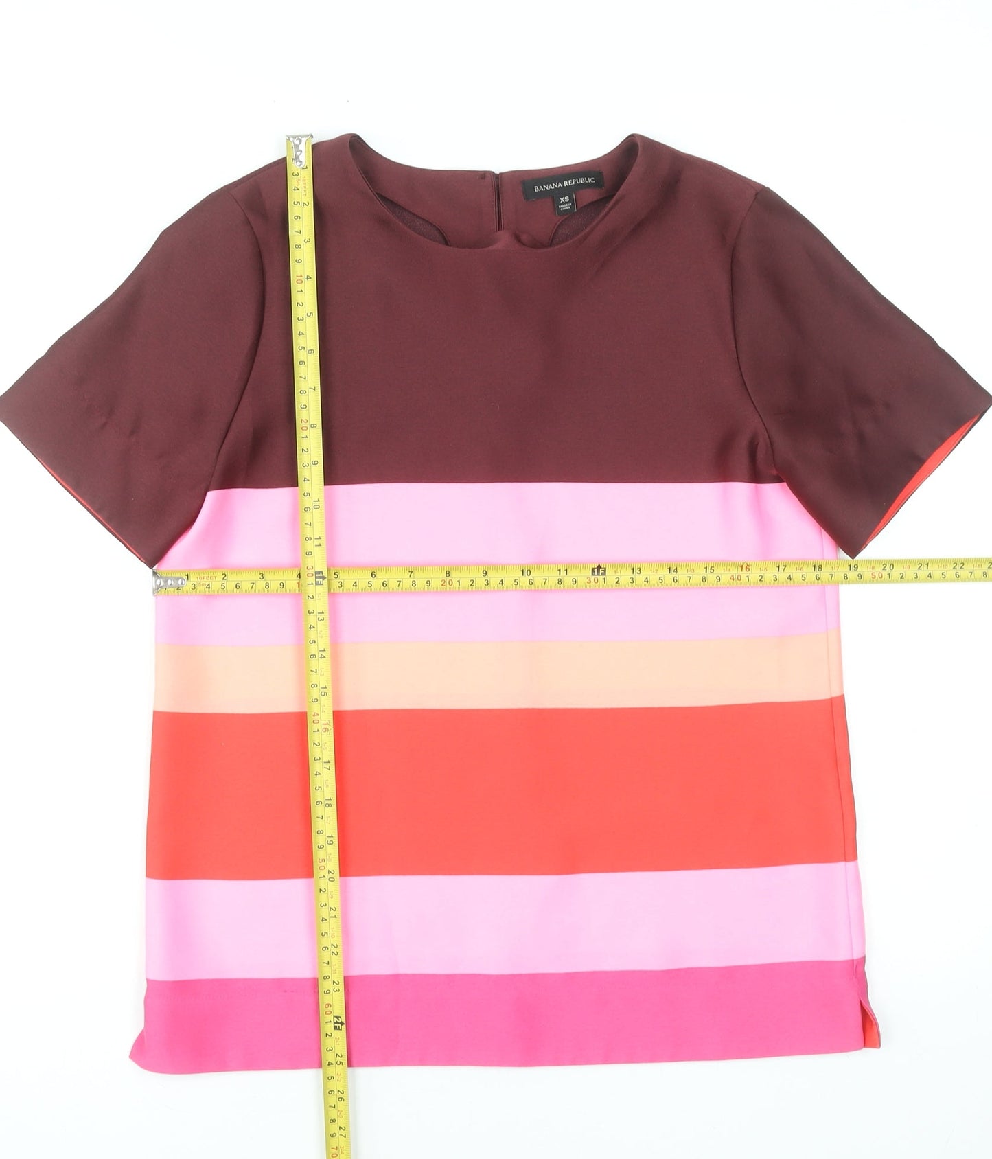 Banana Republic Womens Multicoloured Colourblock Blouse XS