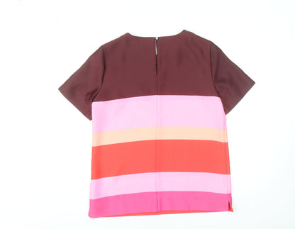 Banana Republic Womens Multicoloured Colourblock Blouse XS