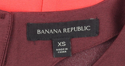 Banana Republic Womens Multicoloured Colourblock Blouse XS