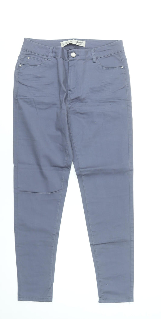 Denim Co. Women's Grey Skinny Stretch Jeans Size 12 Slim Fit