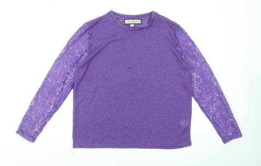 Womens UK Size 14 Paco Boutique Purple Pullover Jumper
