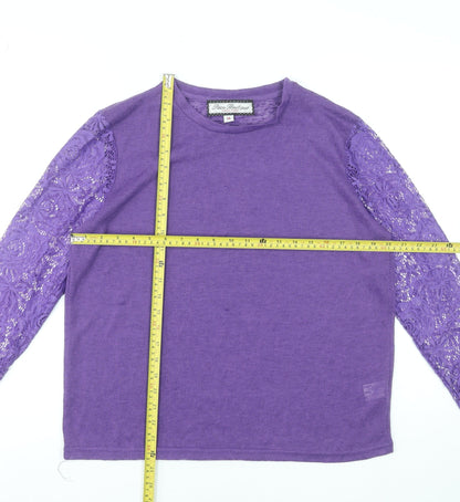 Womens UK Size 14 Paco Boutique Purple Pullover Jumper
