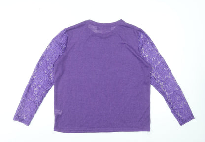Womens UK Size 14 Paco Boutique Purple Pullover Jumper