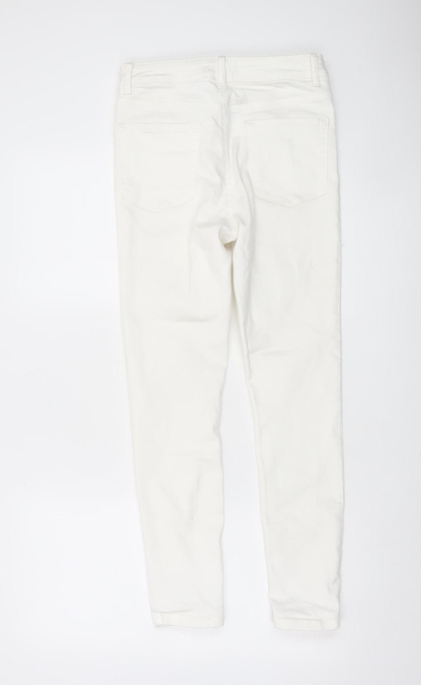 Primark Women’s White Skinny Jeans Size 12 Slim Fit Denim