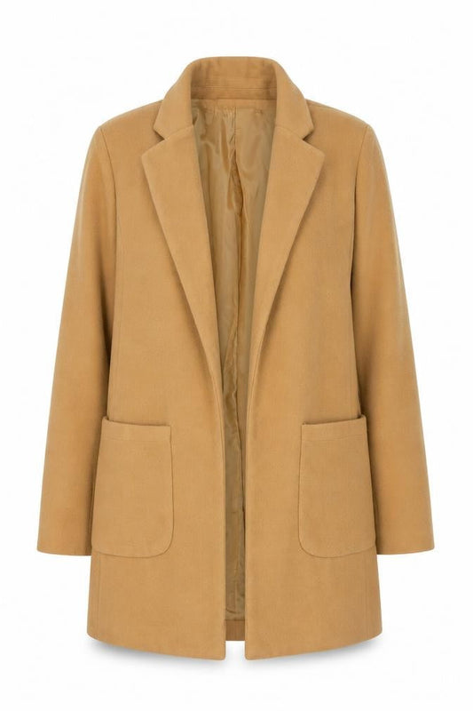 Womens UK Size 8 Missguided Beige Overcoat