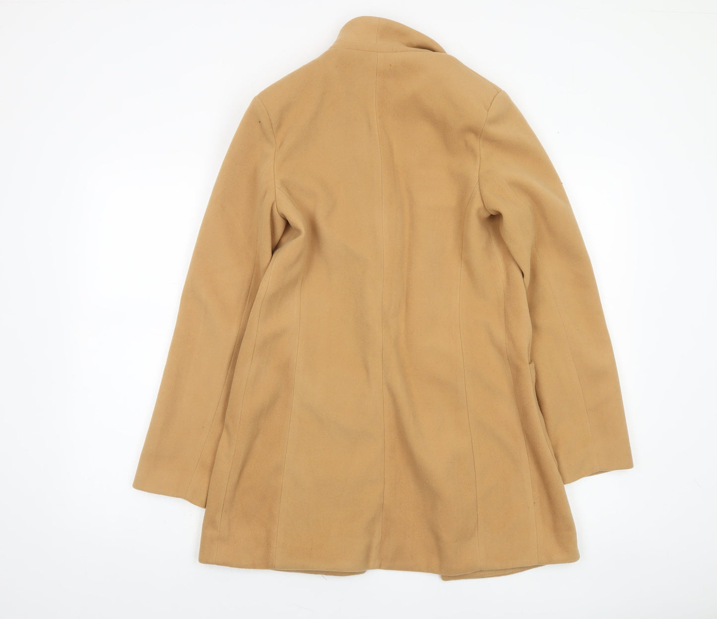 Missguided Women’s Beige Mid-Length Overcoat Size 8