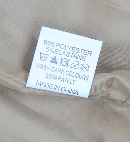 Missguided Women’s Beige Mid-Length Overcoat Size 8