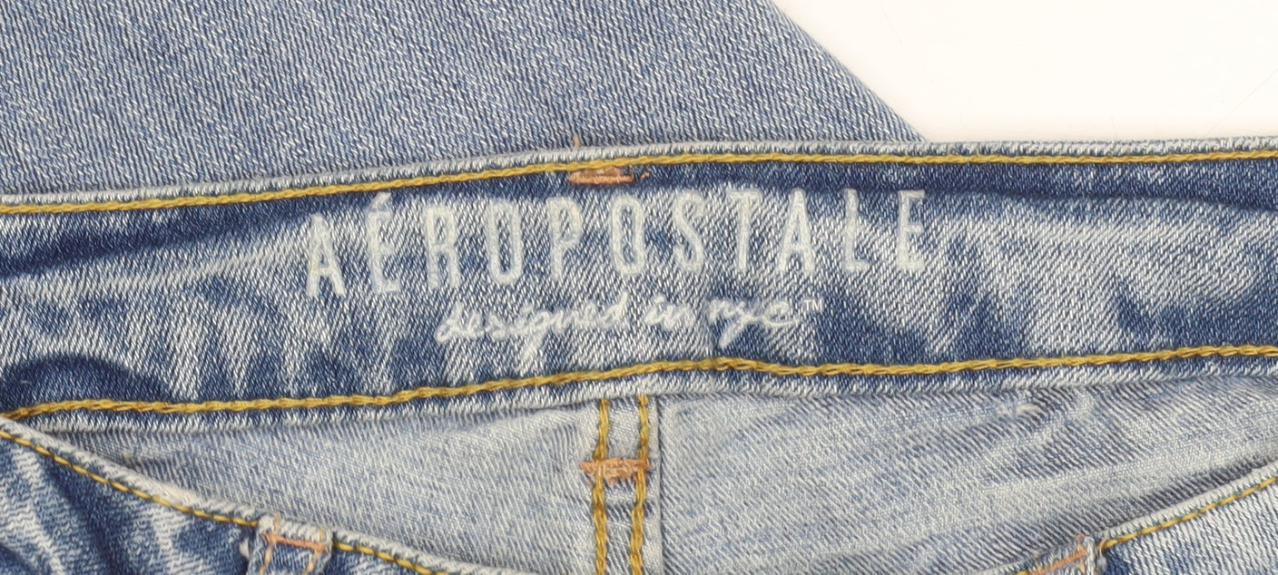 Womens UK Size 6 Aeropostale Regular Fit Skinny Blue Jeans