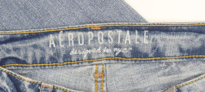 Womens UK Size 6 Aeropostale Regular Fit Skinny Blue Jeans