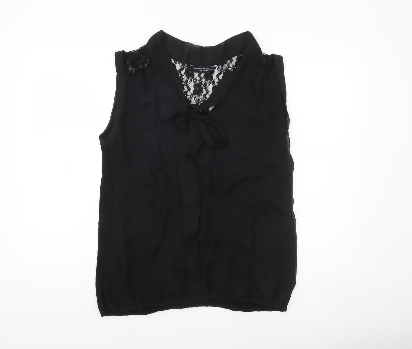 Womens UK Size 14 Dorothy Perkins Black Camisole Blouse
