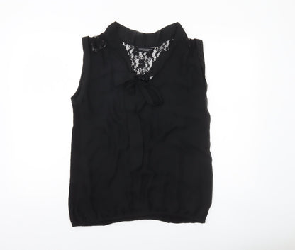 Womens UK Size 14 Dorothy Perkins Black Camisole Blouse