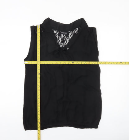 Womens UK Size 14 Dorothy Perkins Black Camisole Blouse