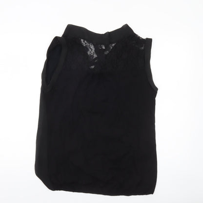 Womens UK Size 14 Dorothy Perkins Black Camisole Blouse