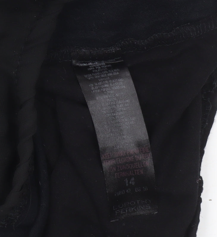 Womens UK Size 14 Dorothy Perkins Black Camisole Blouse