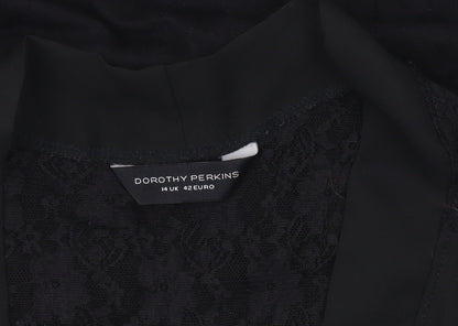 Womens UK Size 14 Dorothy Perkins Black Camisole Blouse