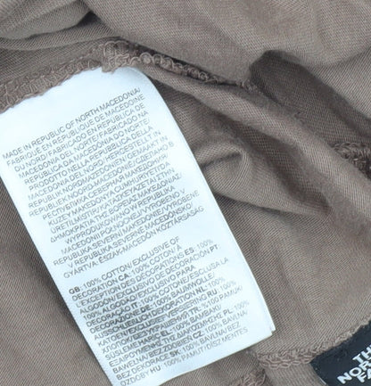 Womens UK Size XS The North Face Brown Basic T-Shirt