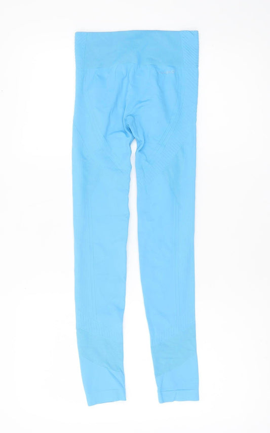 Womens UK Size 8 USA Pro Slim Fit Leggings Blue Leggings